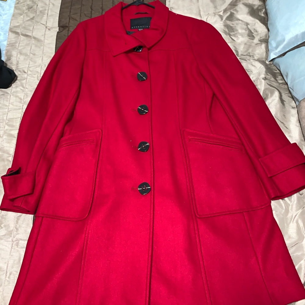 Red Pea Coat